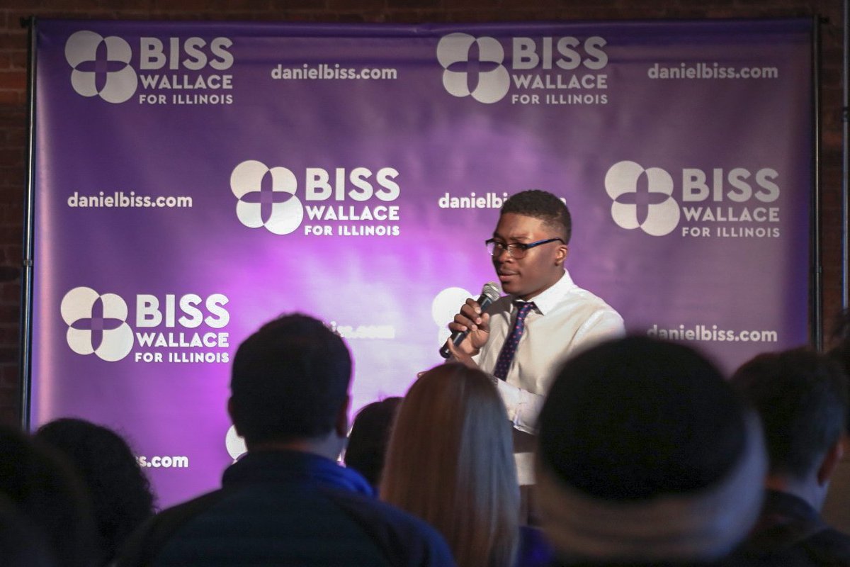 DanielBiss's tweet photo. One person alone wonโt fix everything. But together, anything is possible. Thanks to Jesse Eisenberg, @WillGuzzardi, @JaymalGreen, @LitesaWallace, Tanya Watkins, and a great crowd for rallying to get out the vote in Chicago yesterday. Let's change what's possible. #TeamBissVotes https://t.co/Tr1wMPAux0