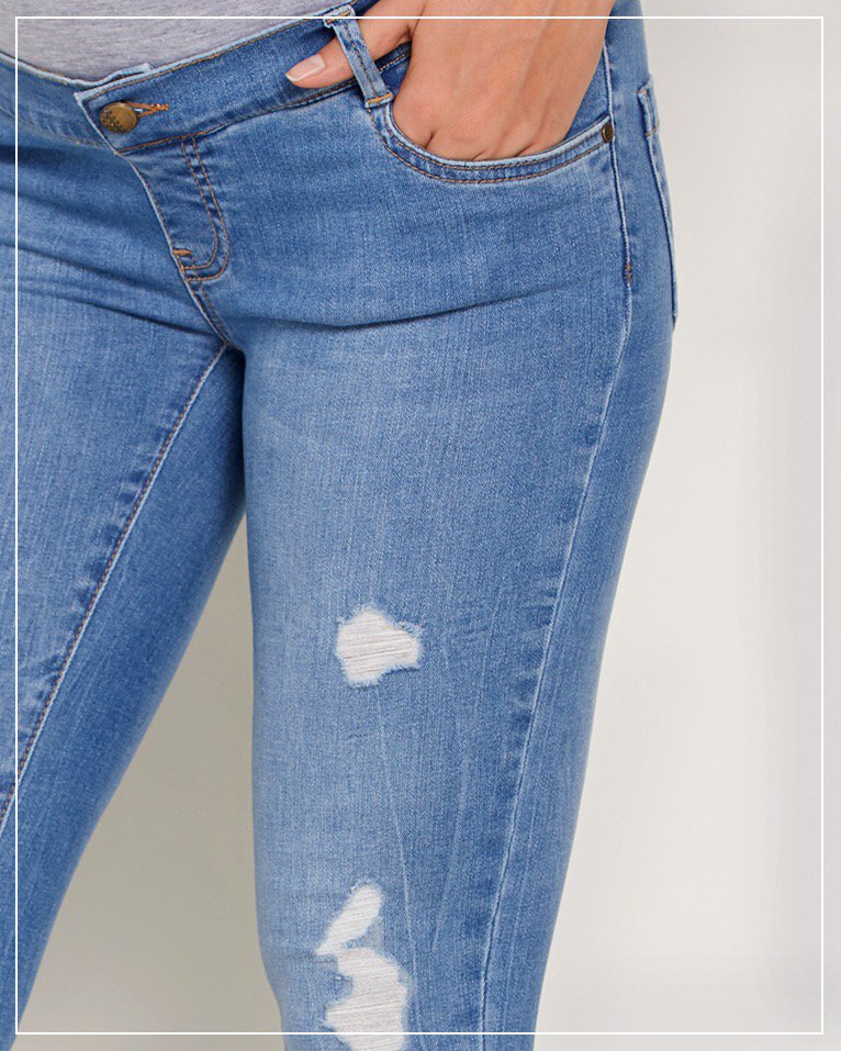 The Turn Distressed Skinny Denim from 