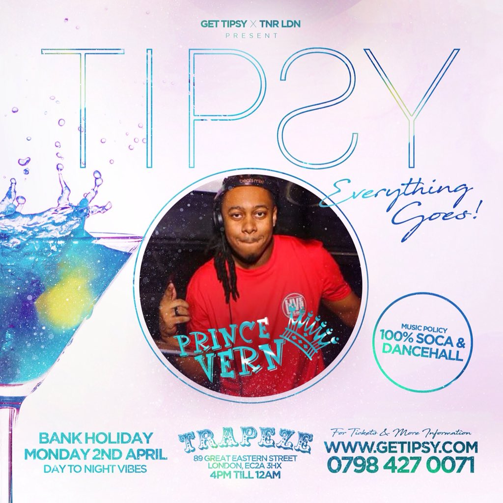 GirlsAndRum's tweet photo. Four Dj’s have been released for #Tipsy now 👀 

A couple more to go 🙇🏾‍🤔

Tickets are available 🎟: https://t.co/iq0LIQoMoZ 

#Tipsy #GetTipsy 🍹

The best in Soca and Dancehall 👏🏾 https://t.co/mmp2XRd4PZ