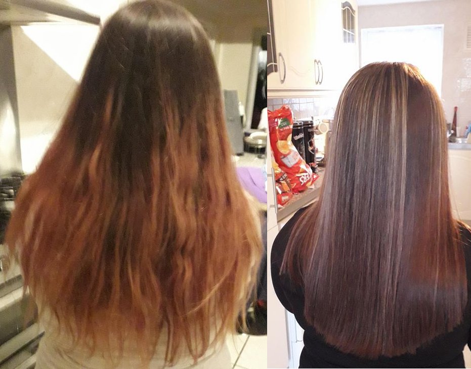 StaircaseC's tweet photo. After a severely body dysphoric last few days, this was just what I needed. Got rid of the two tones in my hair and went brown, and added some highlights. I'm impressed! Just look at the change! https://t.co/suVxXxZ08Q