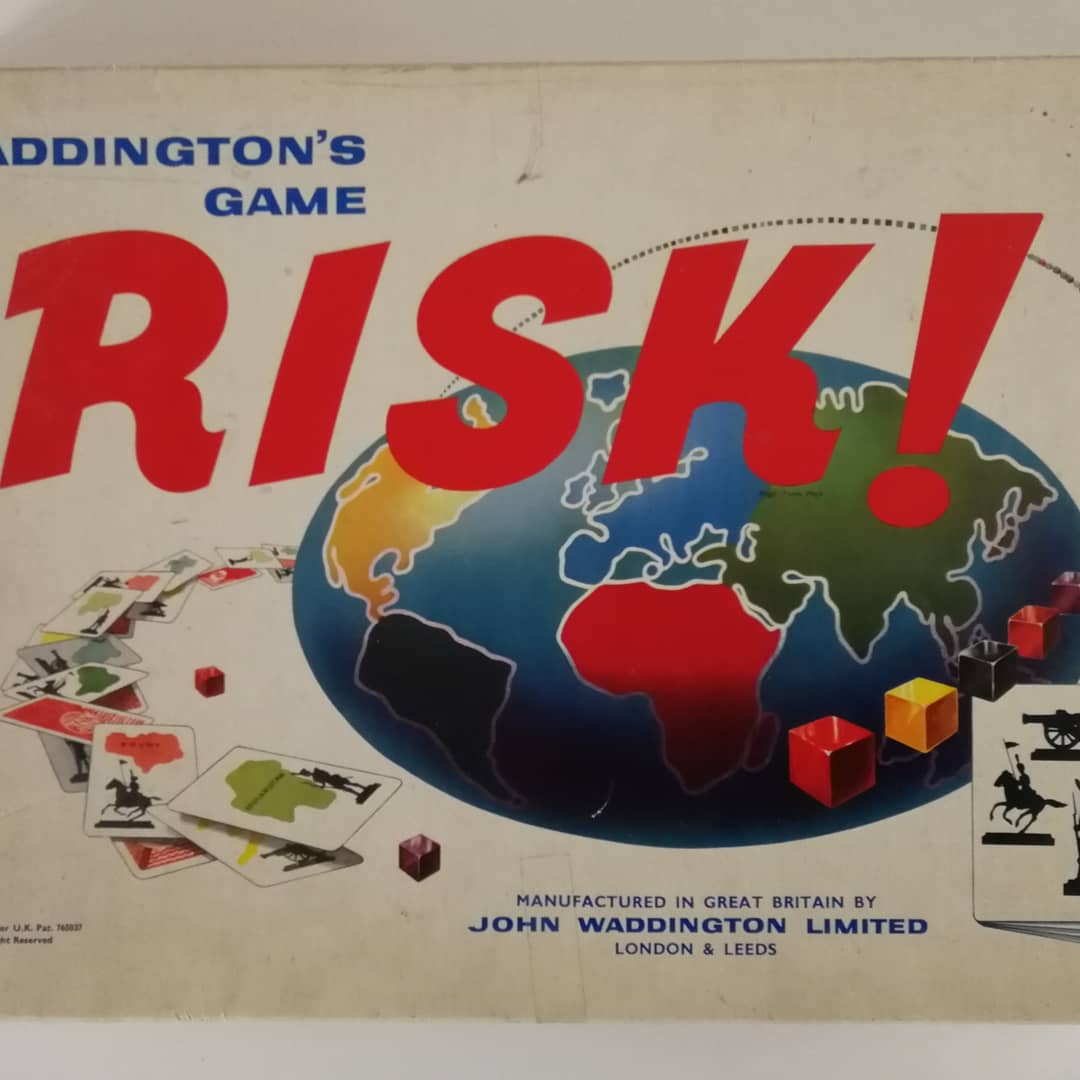 Wilb73's tweet photo. 1960 release of the board game risk! #risk #BoardGames https://t.co/U2O6NV7HqG