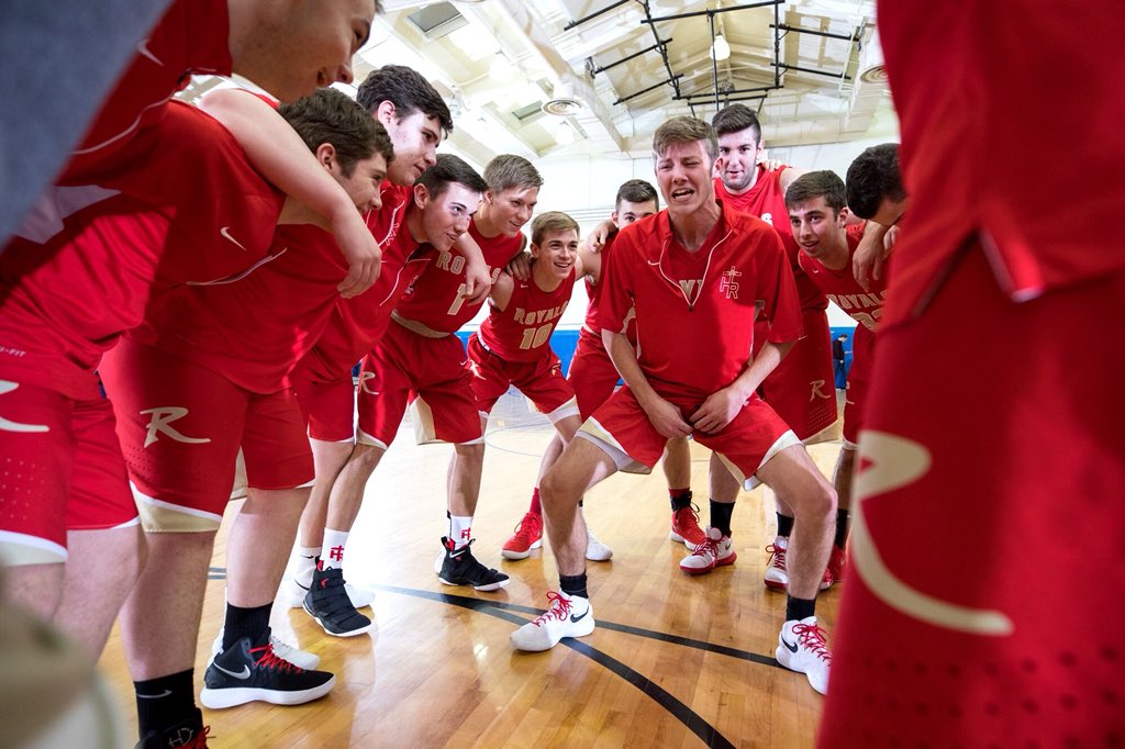 HRHSAthletics's tweet photo. To Our Royals Basketball Team, THANK YOU for setting the bar so high for future Royals and helping our program reach new heights. To Bryce, Joey, JD, Sean, Tucker, Jake, Devin, Gavin and Matt...Congrats on great careers and Good Luck in the future as Royals Alumni 👍👏👊 https://t.co/Nd4fmanvTZ