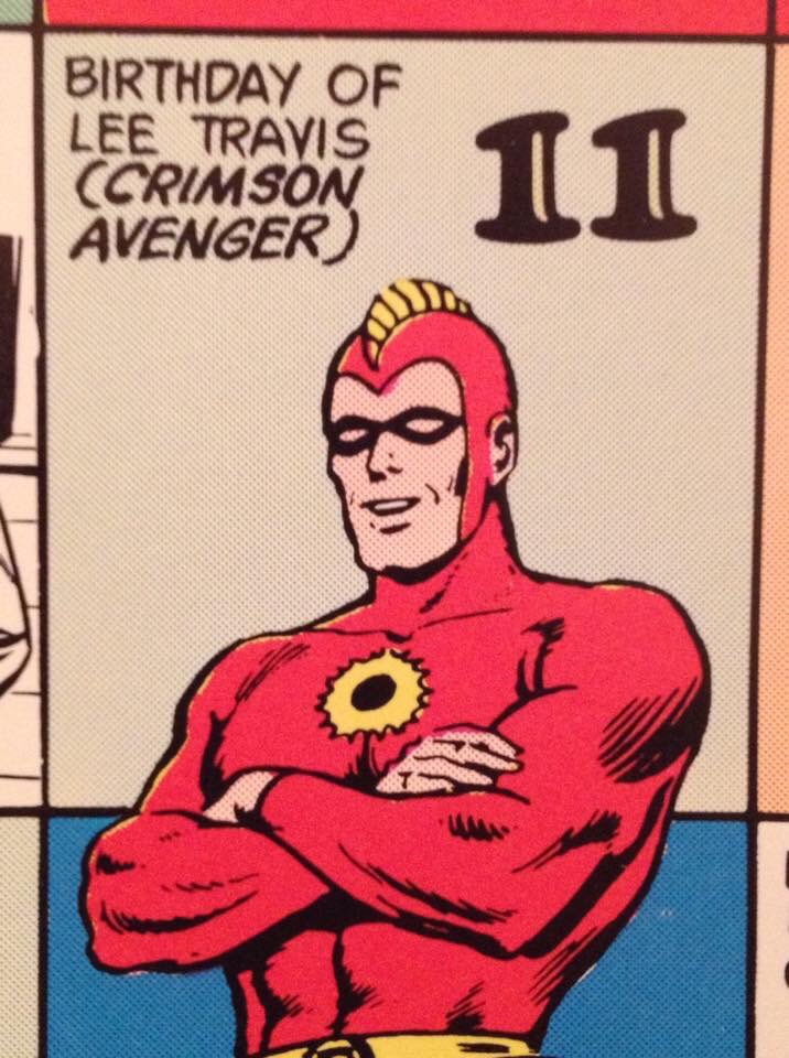 ChuckBrouilette's tweet photo. #HappyBirthday #CrimsonAvenger80 #LeeTravis #NewsmanTurnedMaskedCrimeFighter #DCComics #1stMaskedHero #Shadow #GreenHornet hybrid #BeforeBatman • like #TheSandman he turned in his #MysteryMan cloak4 #SuperHero spandex in TheEarly40s #7SoldiersOfVictory #chauffeur #sidekick #Wing https://t.co/NQT2moMlt0