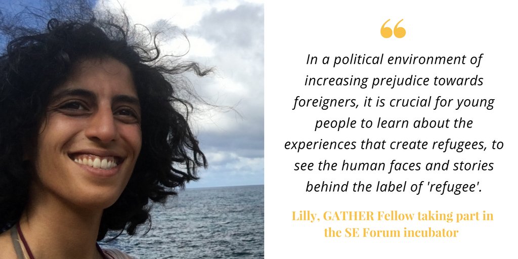 SE_Forum's tweet photo. The importance of getting to know the stories behind the person - meet #GATHER Fellow and one of our #GATHERStockholm incubator participants Lilly https://t.co/EuRGpnPq4A #socinn #transformconflict https://t.co/ABQ3OEBCqX