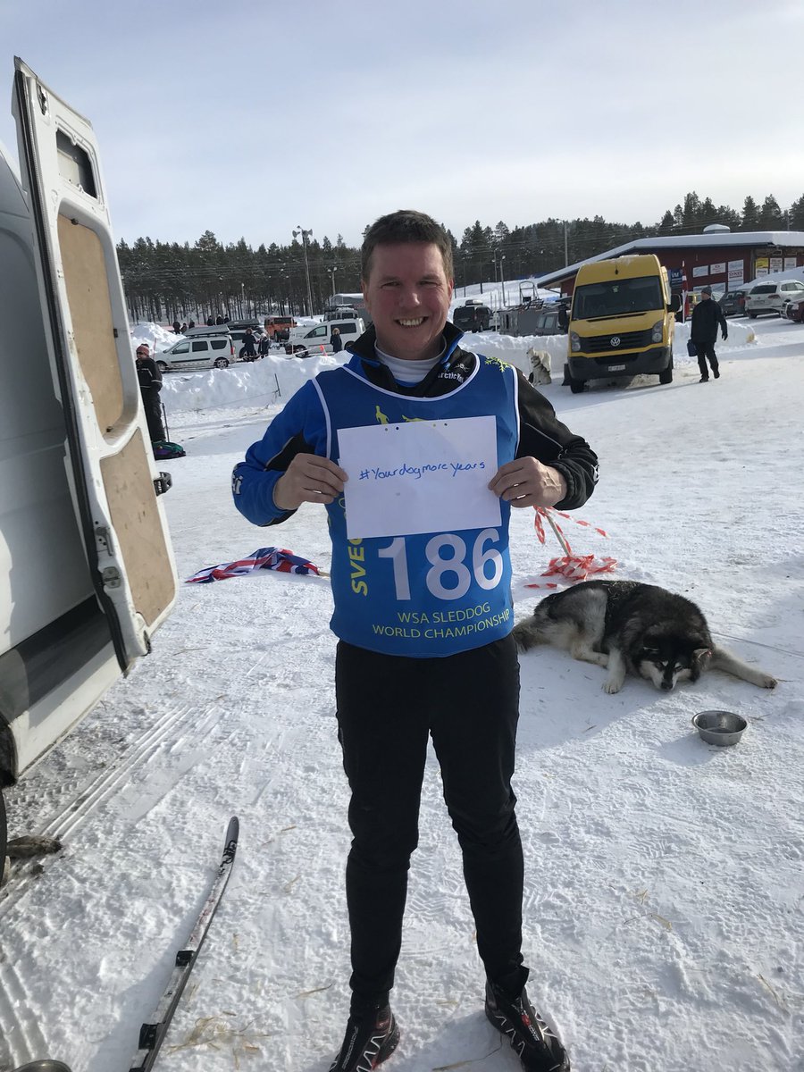 #yourdogmoreyears from the World Sleddog Championships in Sweden TeamGB