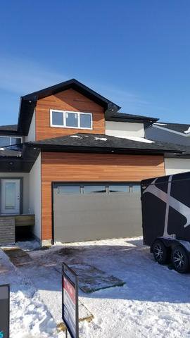 AboveTheGrade2's tweet photo. Another front exterior completed . Thanks to Above the Grade Diatribution for the product of DRM with a natural uv oil. If anyone is looking for this great real wood products call 3066651277 for locations across Canada to purchase any of the hardwoods. They have locations set up. https://t.co/pGFKeFQ7wA