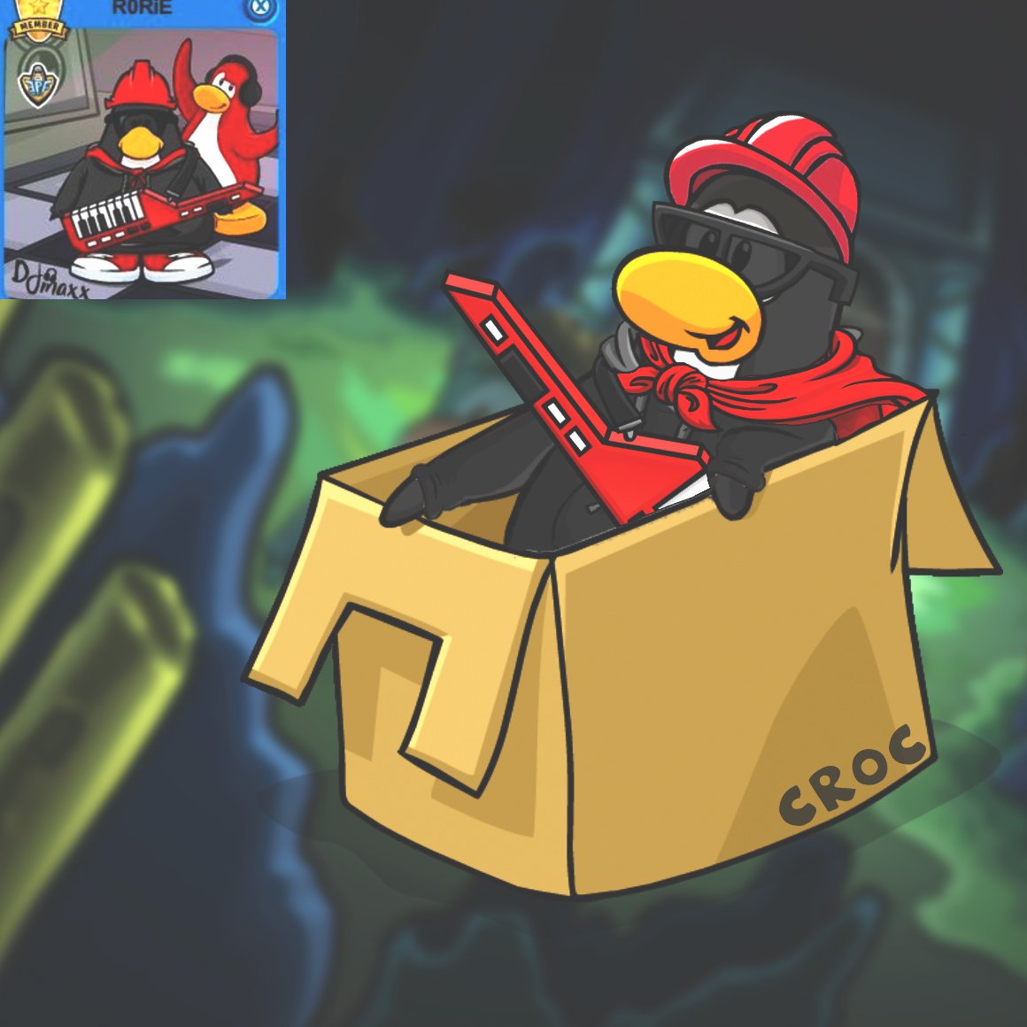 Croc__'s tweet photo. Do you want something like this made for your penguin? New Profile Picture?
Like, Retweet this photo, and Reply with a photo of your penguin! The simplier outfits will get done first! They will be done 1-2 days after I receive a player card! 🧡💙 https://t.co/IAnMfogJh9