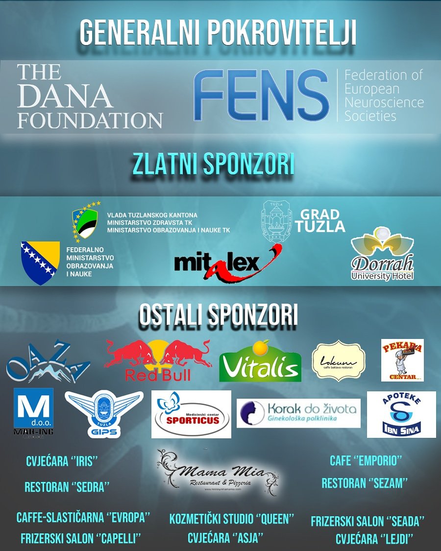 medicus_tz's tweet photo. We would like to express our gratitude towards our sponsors who have recognized and contributed to the initiative of #TuzlaBrainWeek2018 ๐๐ #TBW #MEDICUS #BAW @dana_fdn @FENSorg @brainawareness https://t.co/D4sRvianzi