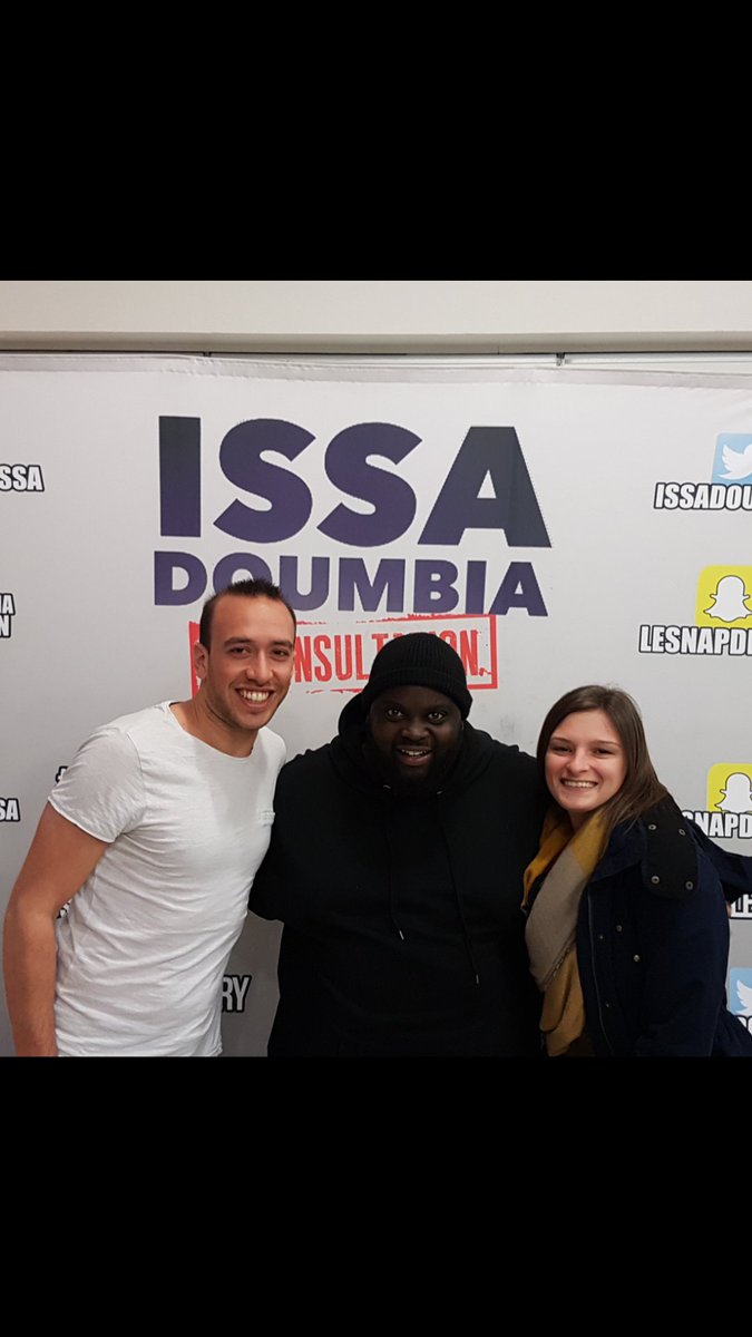 neauludovic's tweet photo. Soirée de dingue du rire jusqu'au larmes pendant 2h vrailent au top merci encore pour cette soirée tu déchire @IssaDoumbia #1ereconsultation #fourire #soireeautop #quedubonheur #kiki https://t.co/Q7rCdpi8du