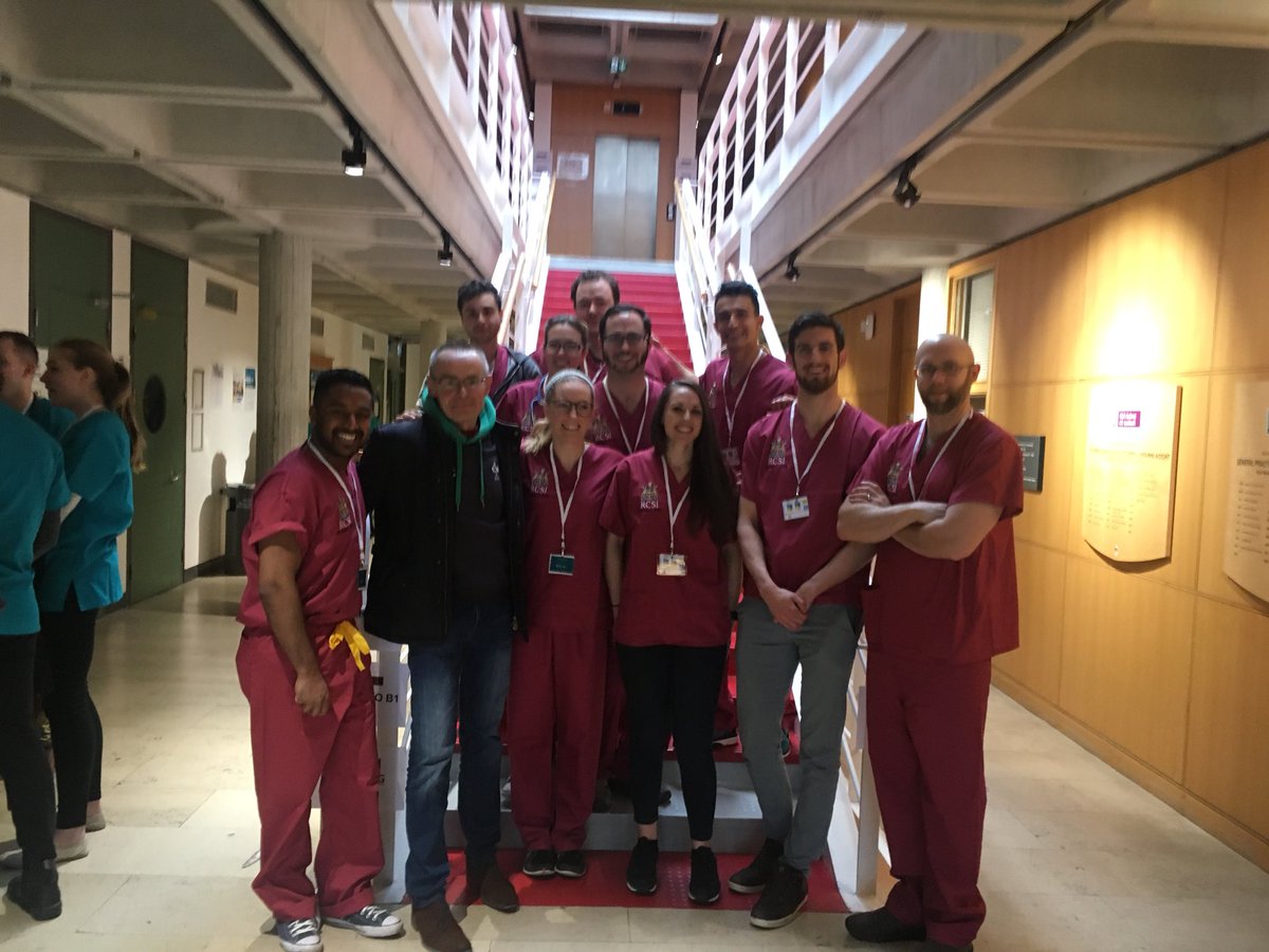RcsiEmssi's tweet photo. As we head home from a great day at @NuigEmerg all of us would like to give a massive thank you and show our appreciation to @jimhealy9, Prof Murray @RCSIsimulation and the many people who made the #SimWars18 final a possibility!
#emssi #nextyearswinners https://t.co/XXj6jnitnc