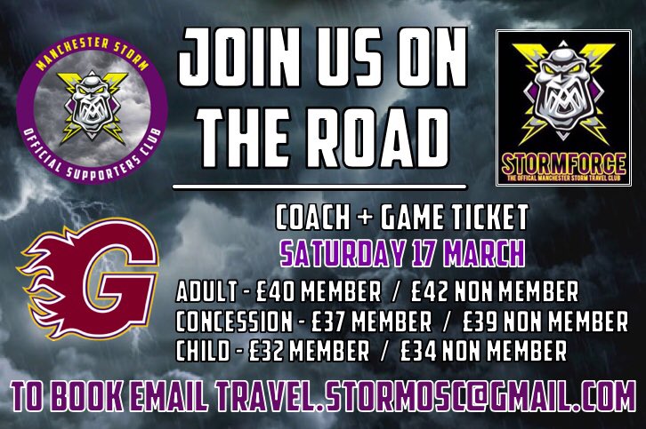 McrStorm_OSC's tweet photo. 🚍GUILDFORD🚍 #StormForce1 CONFIRMED

#StormForce1 will be travelling to Guildford on Saturday 17 March and seats are still available!

This is a HUGE game for @Mcr_Storm and could be a #ConferenceClash decider! So if you want to join us book NOW!

📩 travel.stormosc@gmail.com https://t.co/CTYlzhtJzH