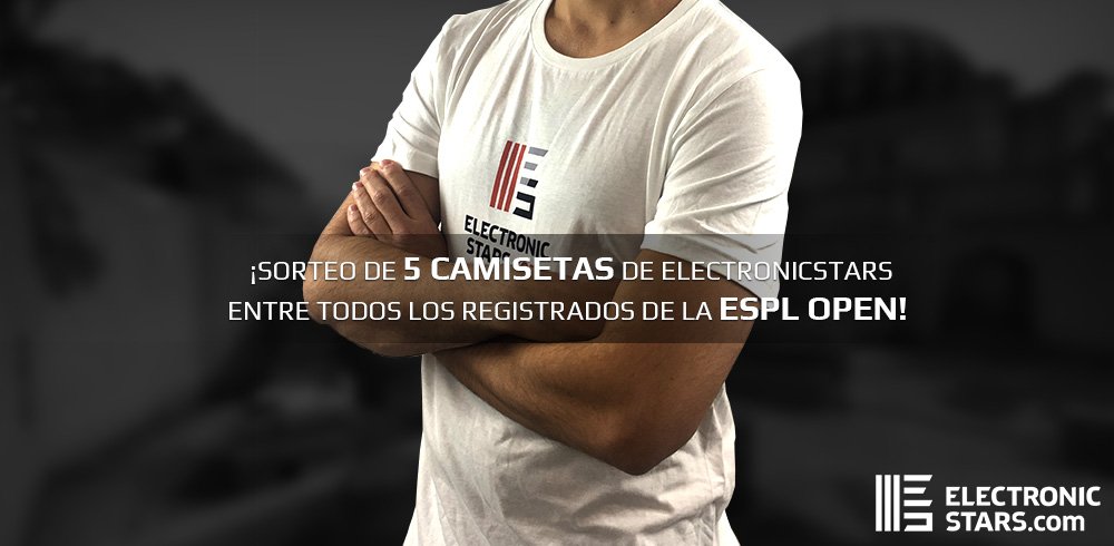 ESesports_ES's tweet image. Recordad: para los que se registren en la #ESPLOpen antes del día 13, ¡habrá un sorteo de 5 camisetas de ElectronicStars! 👕✨

Regístrate ahora ➡️ goo.gl/2TS1SY  
#MakingTheWay