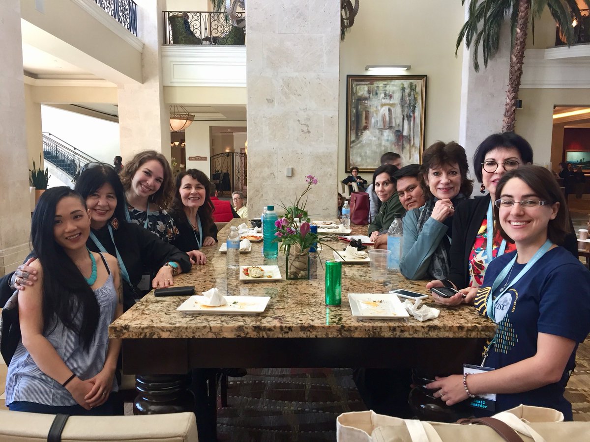 freedewi's tweet image. Peace out #AWP2018! You gave and you took. Lol. So tired &amp;amp; replenished by our beautiful world of writers. Thanks to all who bought a copy of #Salvage. And @kayapress @kundimanforever especially thx for the MOST LIT READING evs - #LiteraokeForever #LiteraokeNation!! #greatesthits