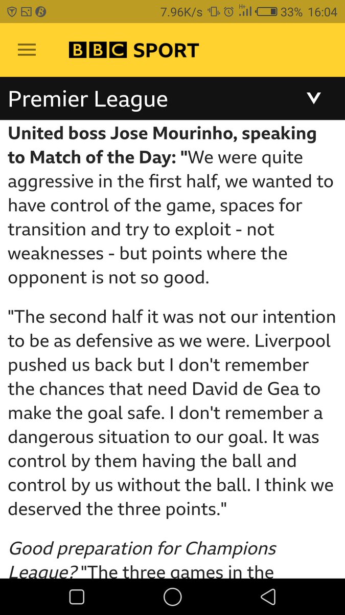 femomololu's tweet photo. @AleMorenoESPN So Liverpool were supposed to be rubbish all game huh? Thanks but they are a decent side and they fought back, just like we did against Chelsea. Football is not scripted, its a game of conflicting strategies to get a result https://t.co/EwTO9VgH73