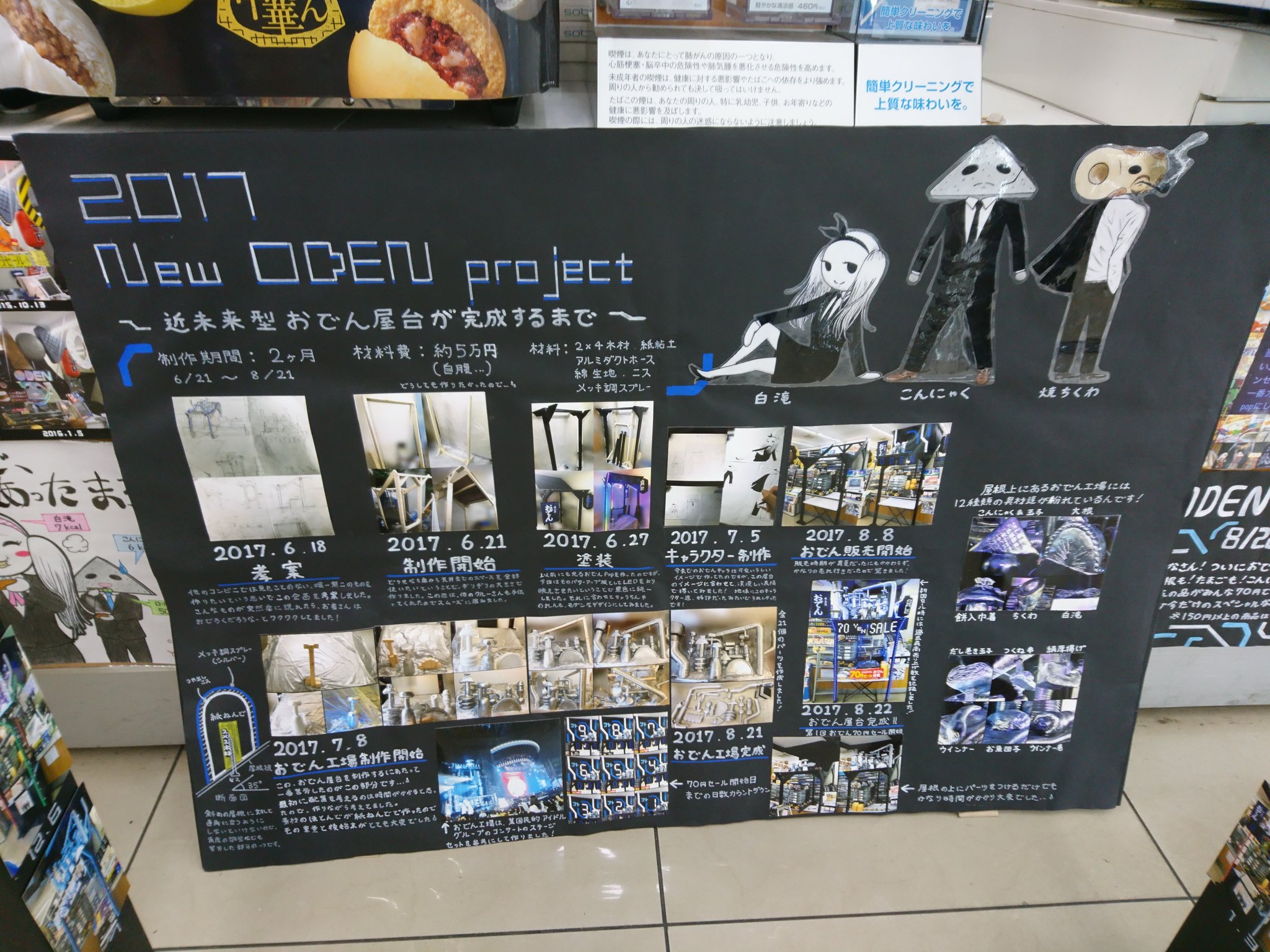 Barnirun 川西市のローソン多田桜木店 おでん工場などクオリティの高いpopや可愛いイラストで訪れる楽しみ増し増し 車のときは近隣の他のコンビニではなく このpopの新作見たさでついついここに足を運んでいました 制作されている店員さんが卒業されて