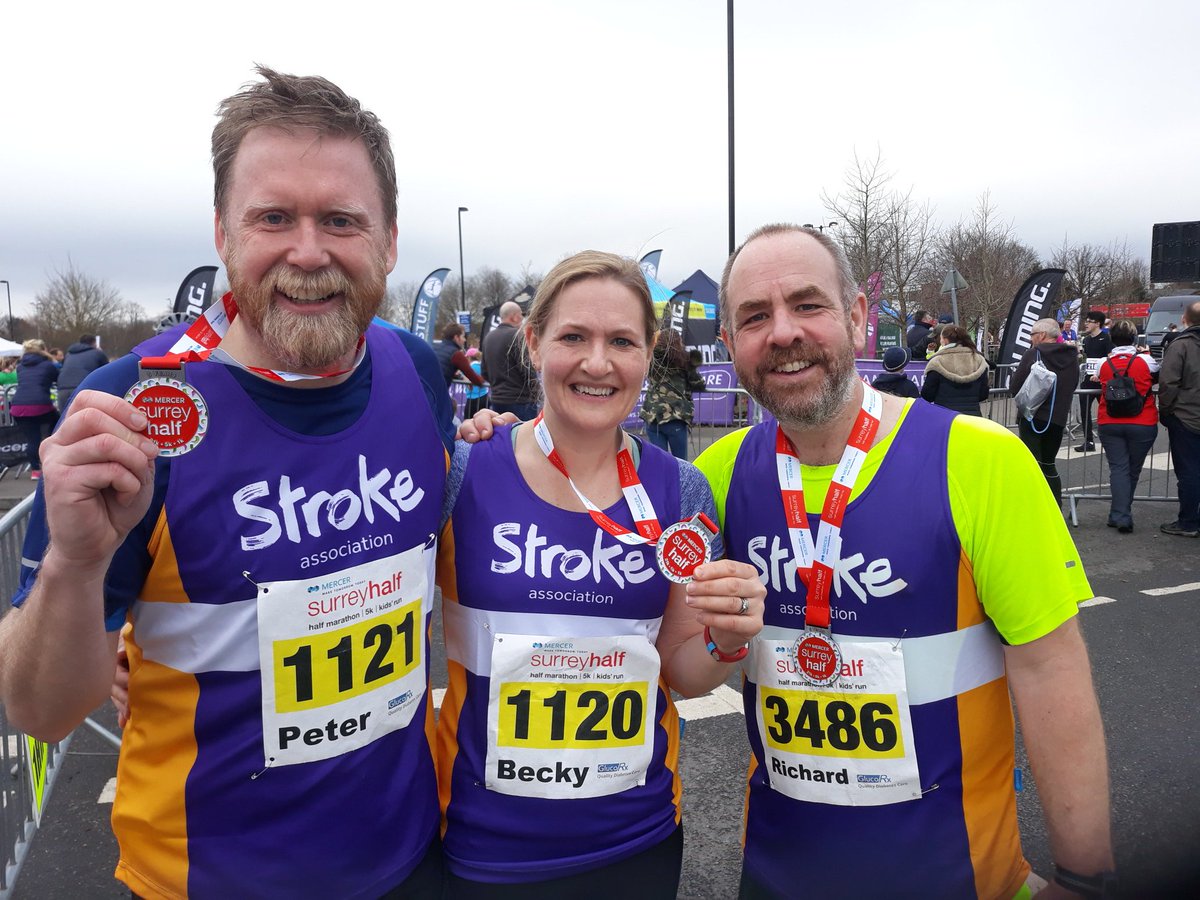 pete_cost's tweet photo. All done and still smiling! #Chalmers3 #strokeassociation #surreyhalf https://t.co/UfSxScJtqV