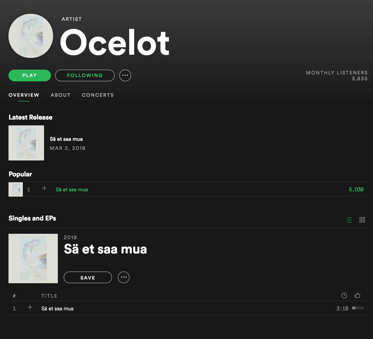 Wowza, already over 5k plays!! 😍 ✨ Listen to our first single 'Sä et saa mua' and follow us over at Spotify: open.spotify.com/track/0znU5WwQ…