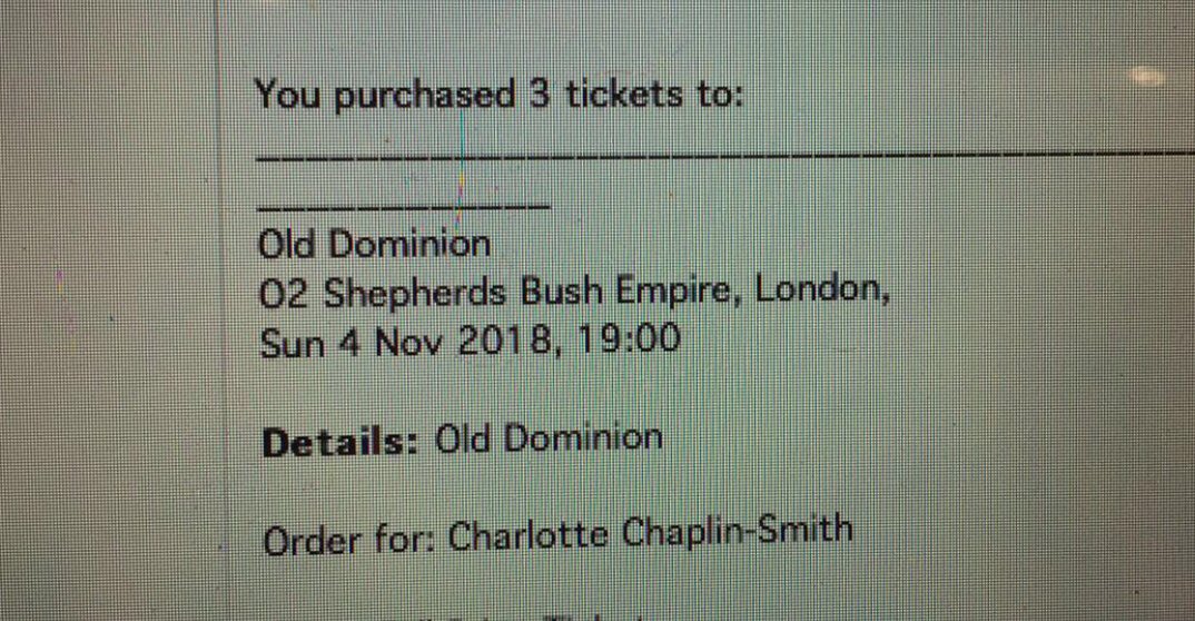 Chaplin_98's tweet photo. Old Dominion, we will see you again in November!😍💃🏽😋❤️ https://t.co/h32kwYuers