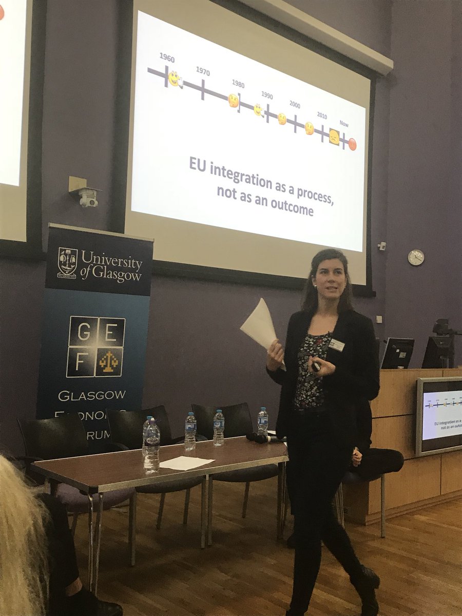 G_EconomicForum's tweet photo. Mireia Borrell-Porta discussing if EU integration has worked #GEF18 https://t.co/3cmJyMh5Ex
