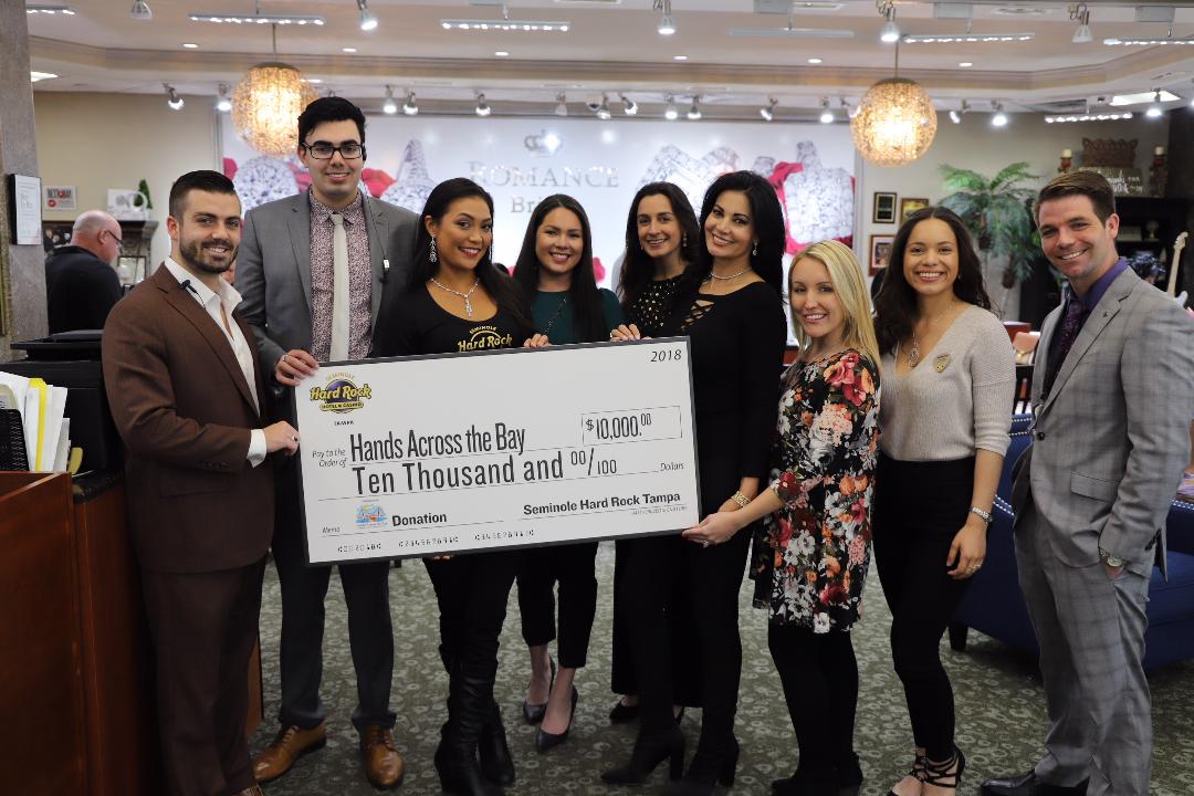 SHRTampa's tweet photo. Today we celebrate our 14th Anniversary! In 2014 we pledged $100,000 to 4 local charities – $10,000 a year for 10 years . We couldn't be more honored to support: @HandsAcrossTB, @MetroMinistries , @DeBartoloFndtn &amp; The Bill Edwards Foundation for the Arts. https://t.co/JxXlqG3btE https://t.co/9kx54Txadu