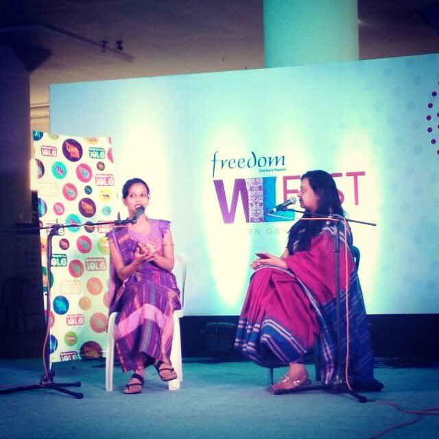SathiChakma's tweet photo. Speaking at #powerwomen session by #ColoursFm at #WILFest #Dhaka #Bangladesh . Talked on #Sangat my life (as a woman who belongs to both #indigenous and #Bengali communities), struggle and how I celebrate #womenhood https://t.co/WZJ8TjnEOc
