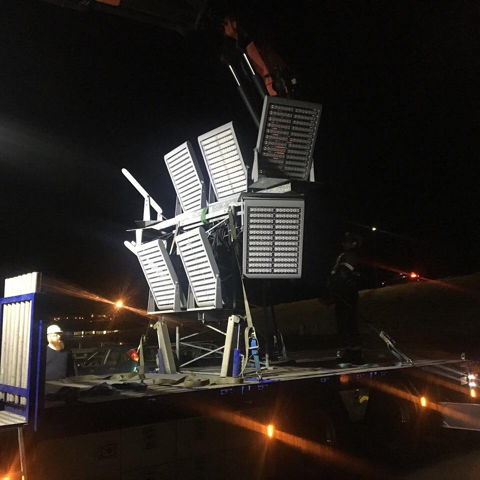 HugoLEDpro's tweet image. Featured #soccer field lighting project located in Faroe (Denmark). 
24 x #900w #led #floodlights with 10 degrees beam plus 8 x 60 degrees beam. 
23m mounting heights, 4 towers at 4 corners of the soccer field. #Led drivers at towers bases.