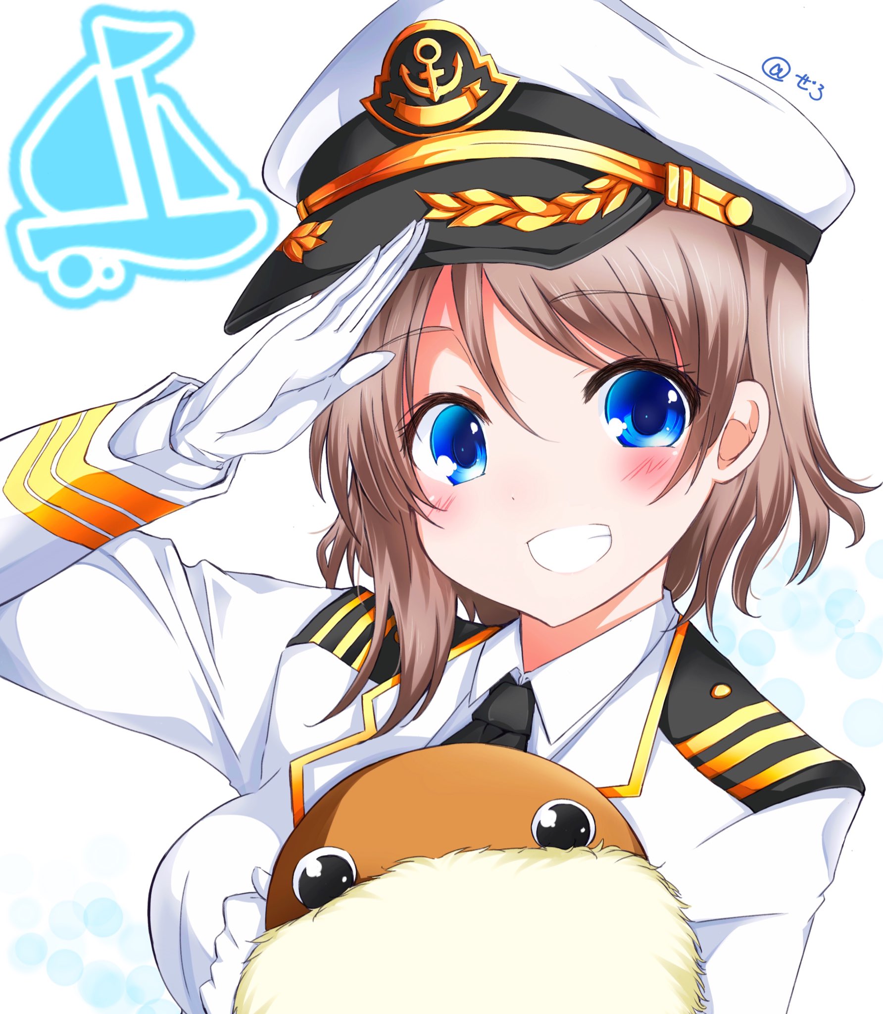 Twitter 上的 ぜろ Aqoursファンミ幕張終了 お見送りしゅかしゅーに会えて良かった W 沼津警察一日署長のときも見せた イラスト見せながら敬礼して わい またねー 手フリフリ しゅか あ イラストに気づいて またね 手フリフリ 大 勝 利