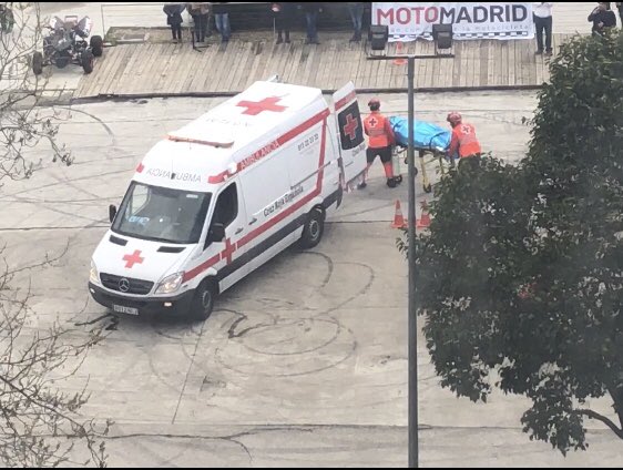 CruzRoja_CdManz's tweet photo. En el @MotoMadrid realizamos simulacro con @avcamposoficial. @emergenciasCREM @RSCruzRojaMad @VOSTmadrid @CruzRojaEsp @CruzRoja3C #Madrid #MotoMadrid2018 https://t.co/2Vua71iTP0