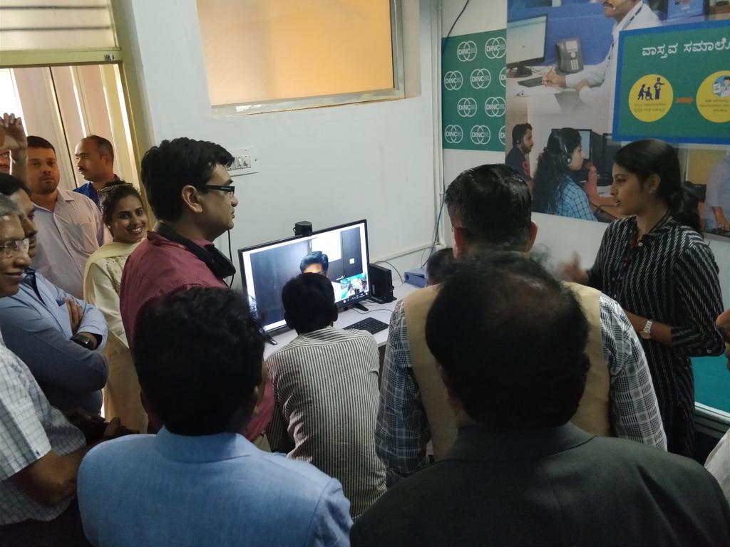 Excellent work by Health team &amp; TCS team led by Girish Krishnamurthy on setting up Digi Nerve centre in Kolar , Karnataka. Hold great promise for revitalizing primary care &amp; linking referrals to secondary &amp; tertiary health care!