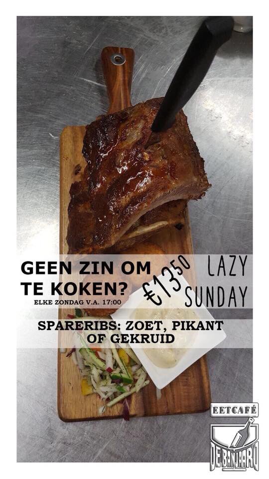 Banjaardje's tweet photo. We wensen jullie allemaal een Lazy Spareribs Sunday #geenzinomtekoken https://t.co/dAVxwi54WZ
