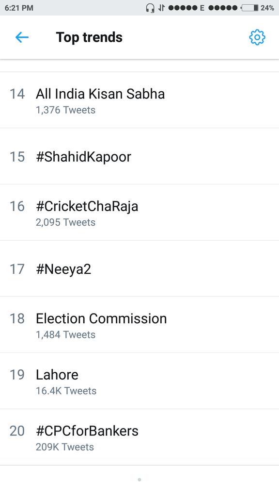 Bankchodi's tweet photo. Why even after more then 209k tweets #CPCforBankers  trending at 20th no @Twitter @TwitterIndia .... ??? ... https://t.co/79czKk44AP