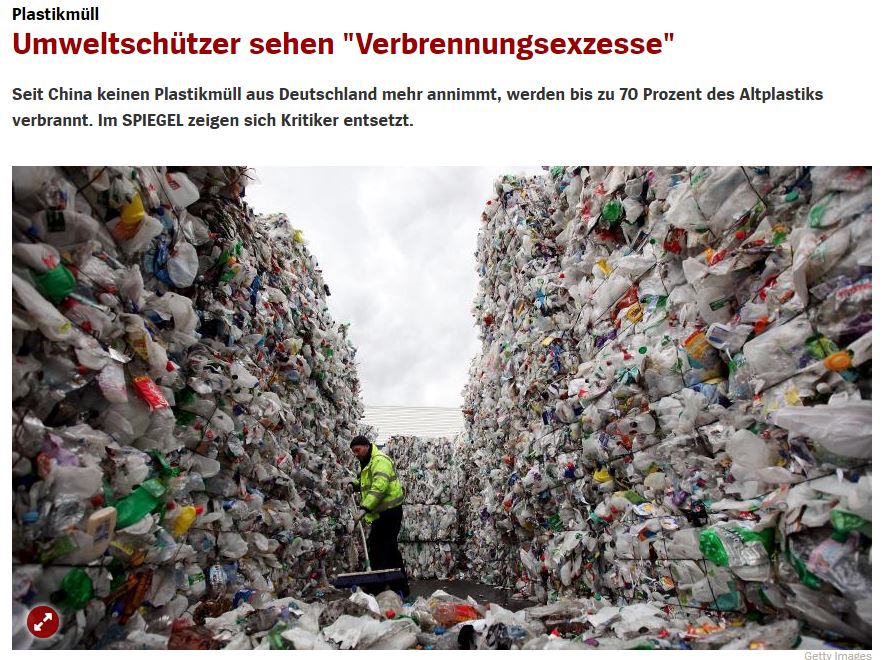 PyrOilGroup's tweet photo. In Duitsland zit men inmiddels ook tot over de oren met plastic afval. Nu China de deuren heeft gesloten voor Europees plastic, wordt grootste deel verbrand. Kapitaalvernietiging optima forma. #plastics https://t.co/wQB3ltRFMw