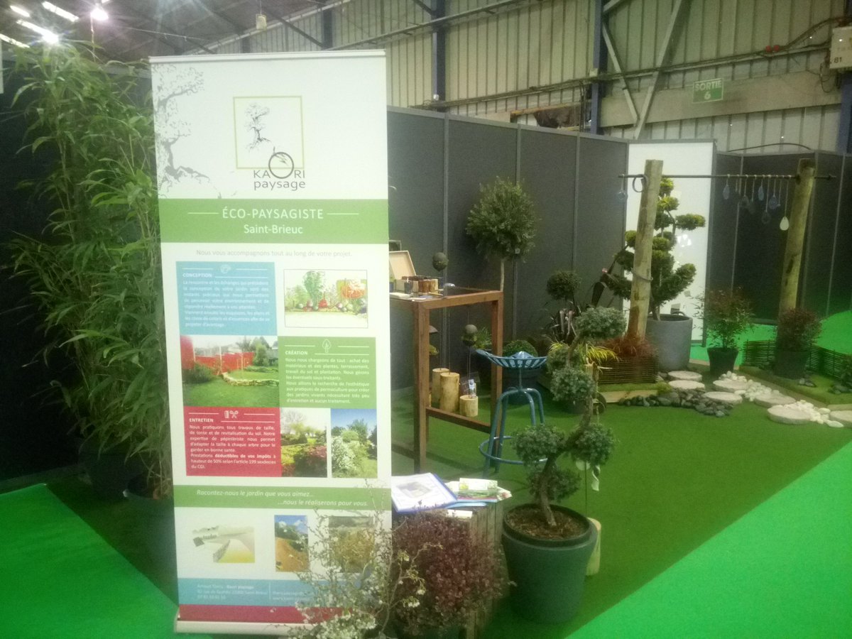 kaoripaysage's tweet photo. #kaoripaysage 🌿 au salon de l'habitat et du jardin de Saint Brieuc (22), venez-nous rendre visite!🍁😃 https://t.co/6mTuPZZxz2