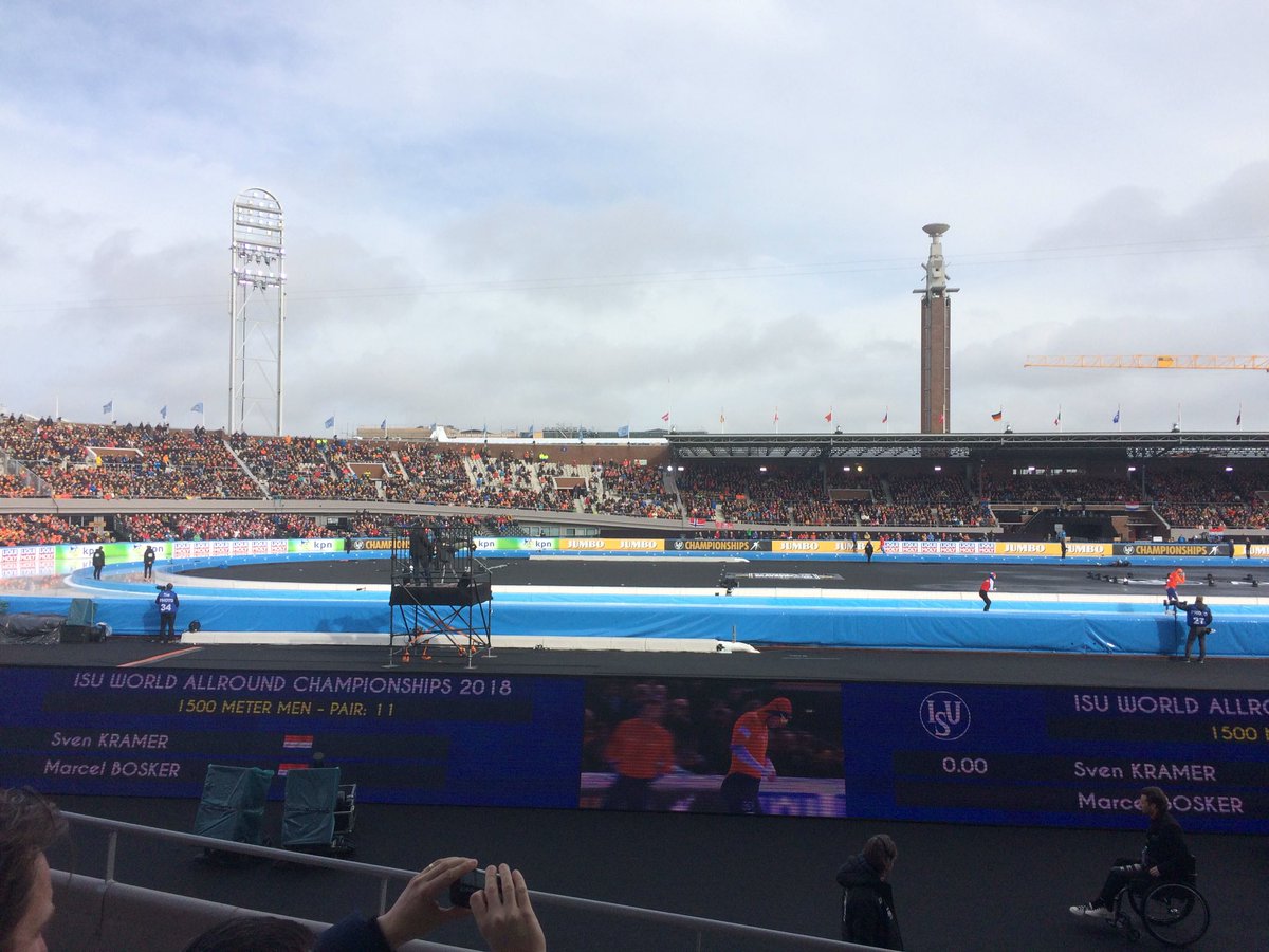 Wat een happening in het Olympisch stadion