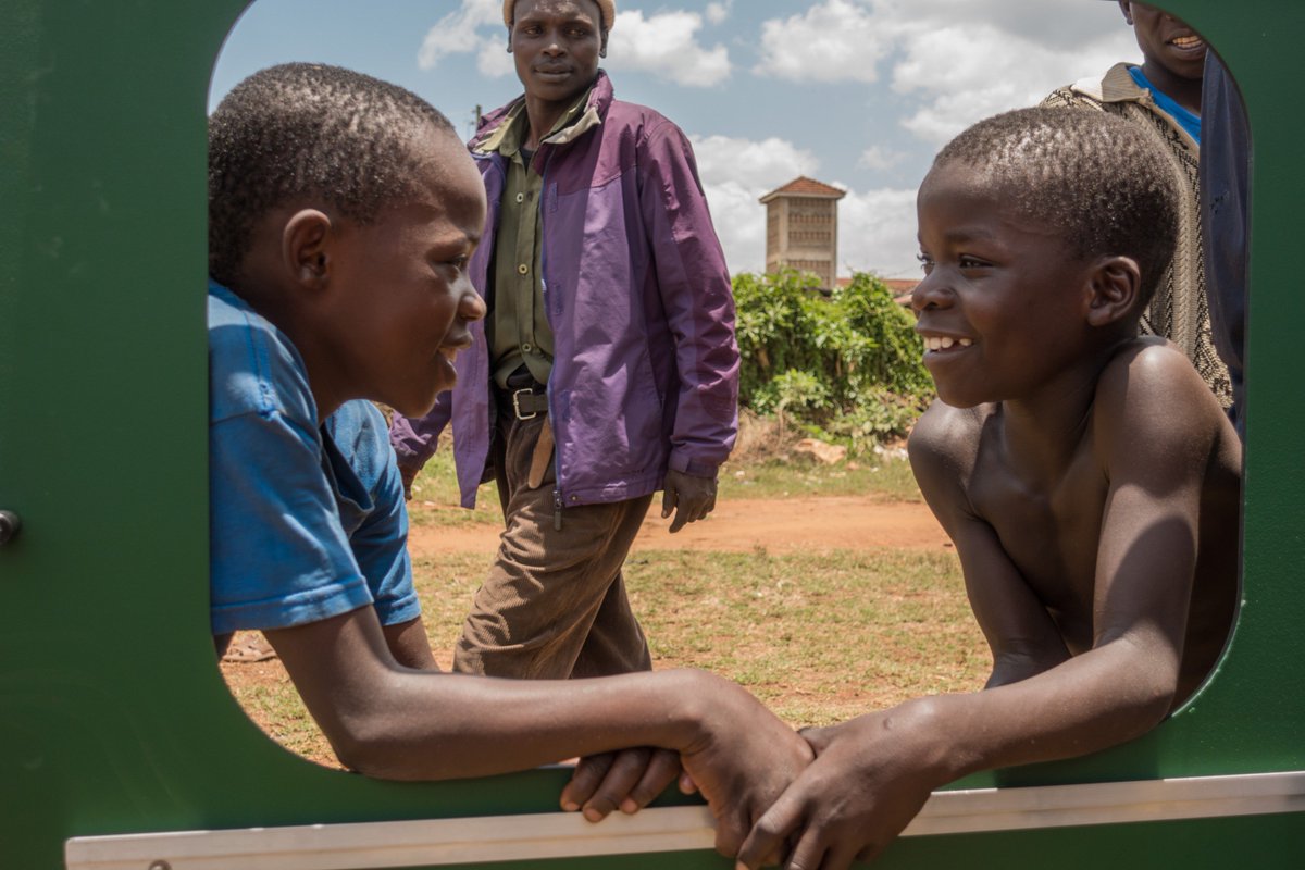 Storytelling activity during the first <a href="/mobileschool/">Mobile School</a> session with the team of <a href="/ChildRKenya/">ChildRescueKenya</a> in Kitale