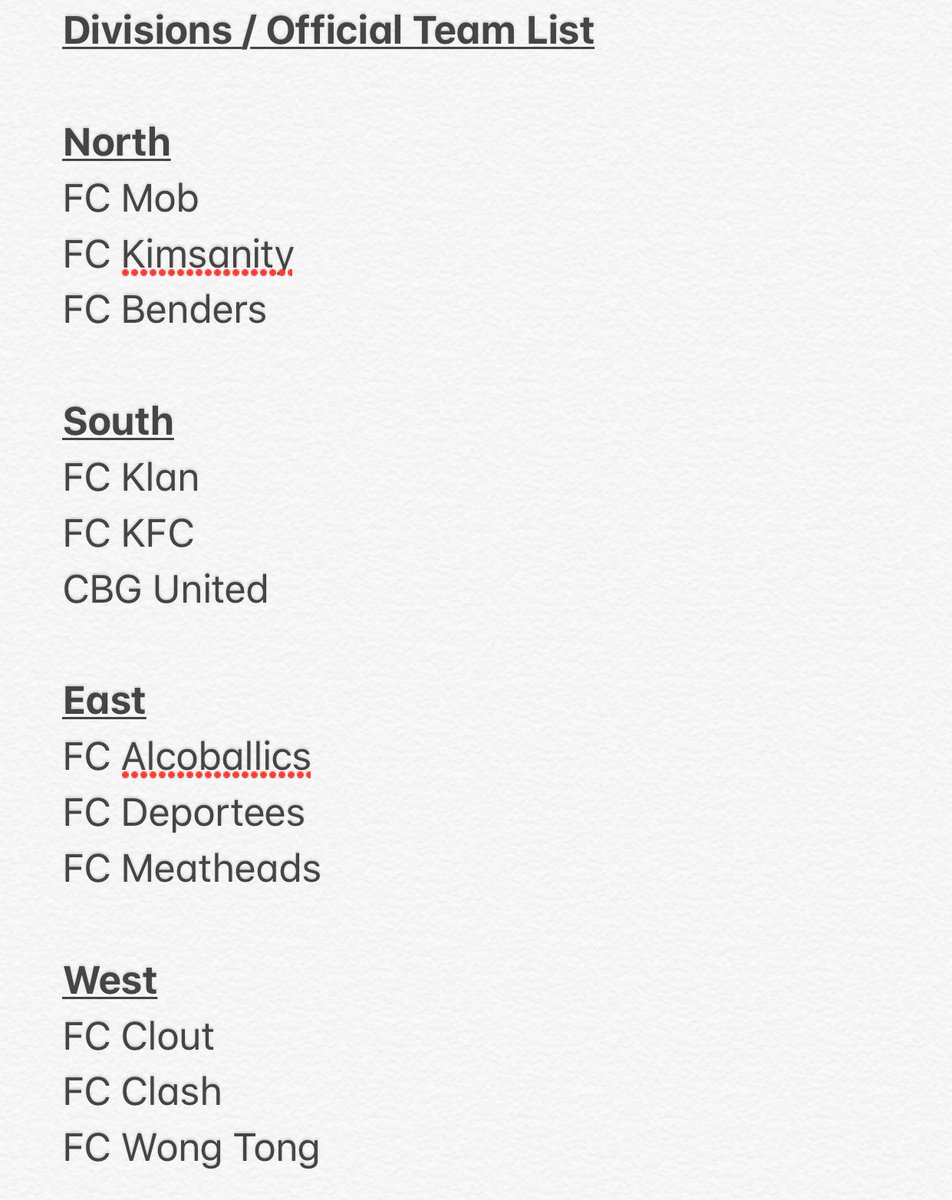 CBGPremiere's tweet photo. OFFICIAL TEAM LIST + DIVISIONS‼️ https://t.co/YmLIXMzykP