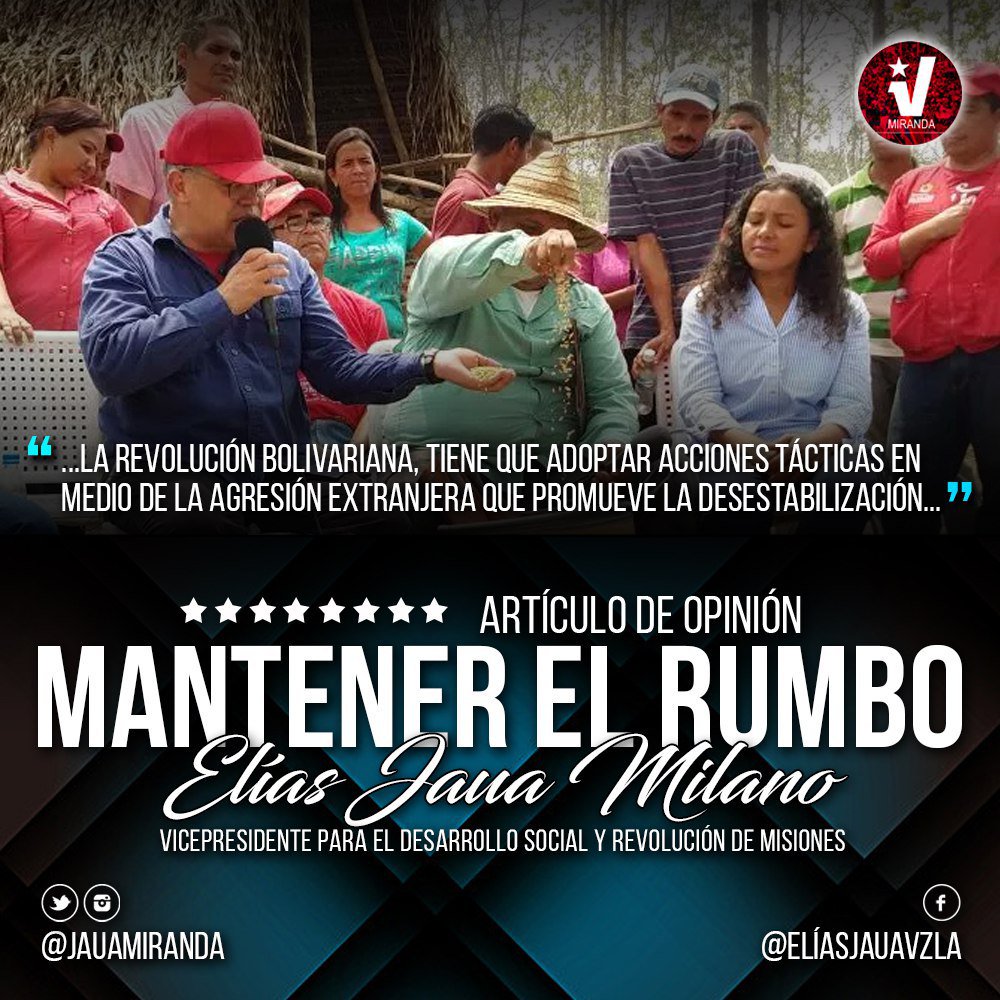 Una acto de amor a la patria es bueno, un acto para la defensa de su soberanía es muy bueno pero producir alimentos, medicinas, ropa... Esos son los actos imprescindibles #Tachira