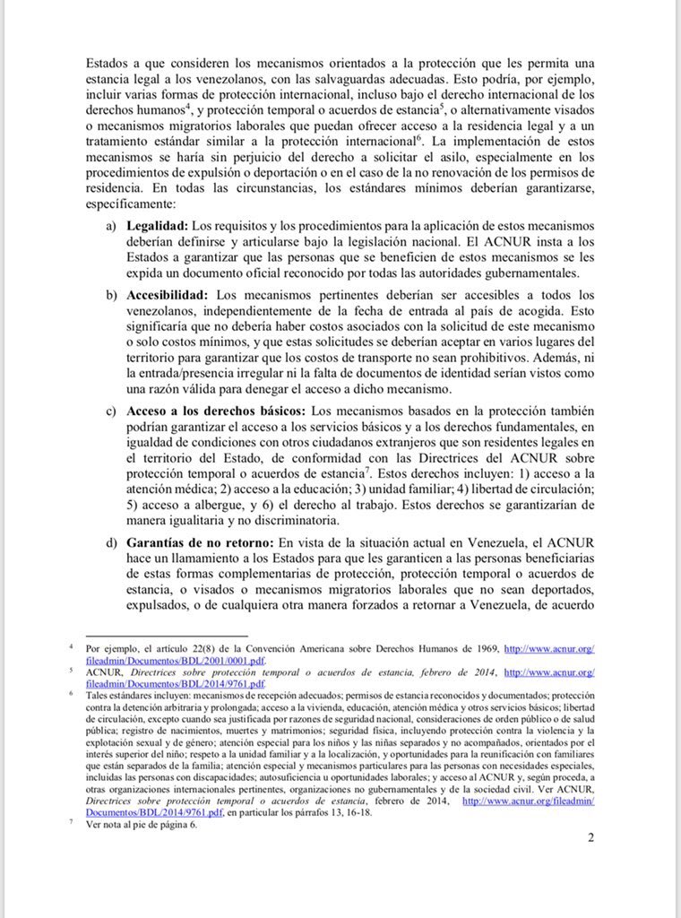 rebecavidal111's tweet photo. Migrantes venezolanos son oficialmente catalogados como “refugiados” por #ACNUR - #Venezuela #CrisisHumanitaria #FrenteAmplio https://t.co/ig46fLupSH