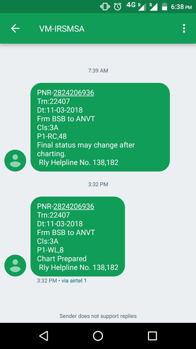 When Is The Train Chart Prepared