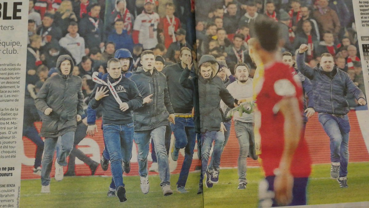 pmjbmael1's tweet photo. @UNFP @lequipedusoir @losclive @MontpellierHSC @Ligue1Conforama @LFPfr Pour ces énergumènes qui ont été pris en photo par le journal l'équipe, c'est exclusion à vie des stades et des terrains  de football s'ils sont pratiquants !!!!!!! https://t.co/QEuqbbCfdm