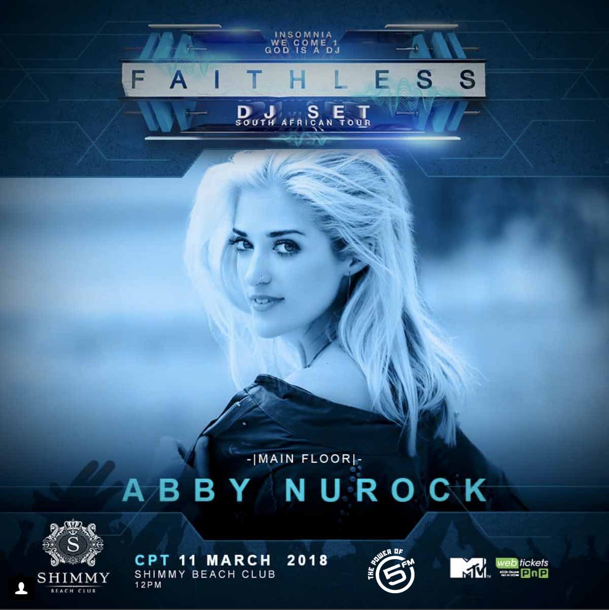 5FM's tweet photo. The ladies bringing the π₯HEATπ₯ at #FaithlessDJSet Cape Town!
Hope we'll be seeing you at this SOLD OUT show at @ShimmyBeach
Featuring, @thesisterbliss , @AbbyNurock & MINX https://t.co/3e9nDZd7ym