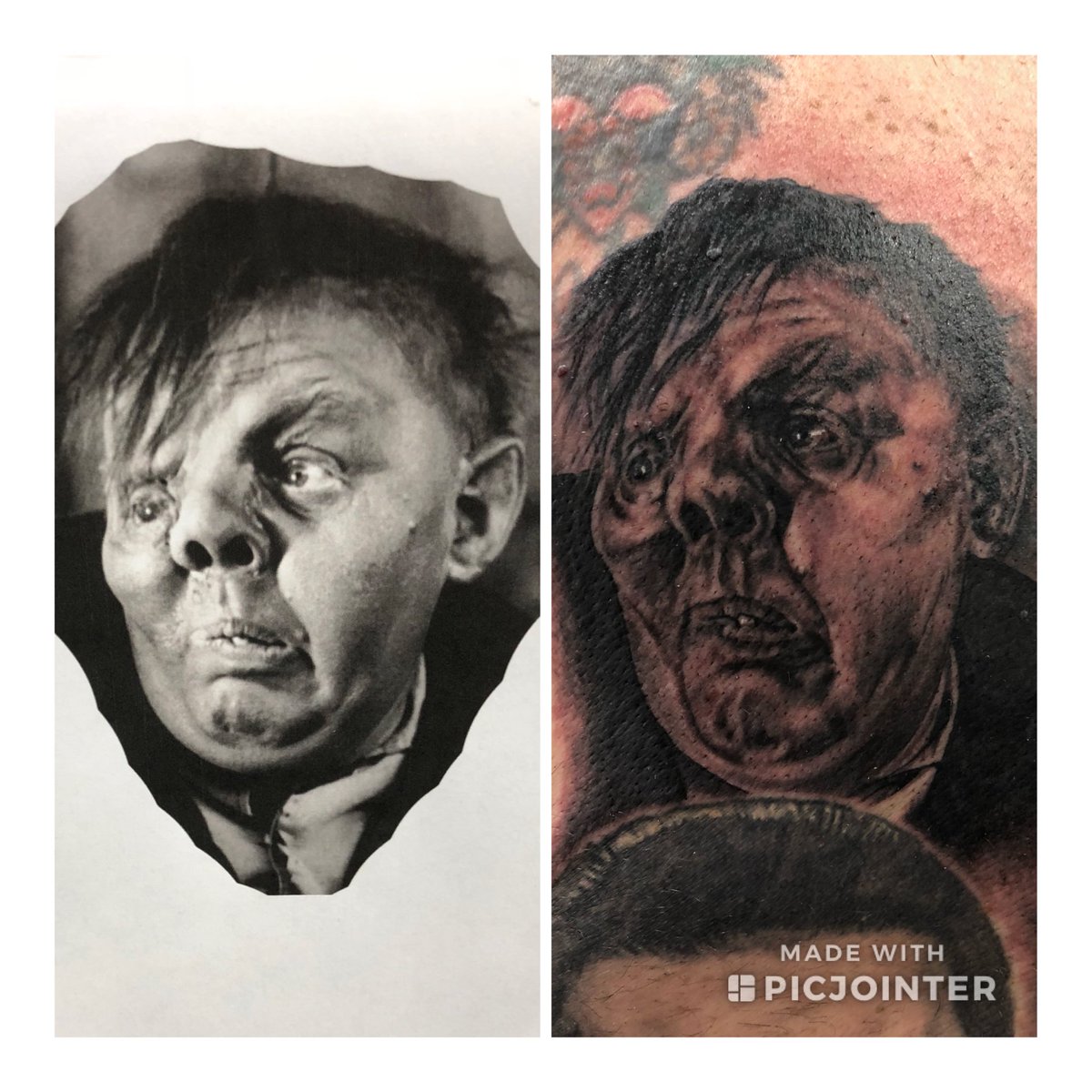 Keithsthedaddy's tweet photo. Yesterday’s addition the my hammer horrors back piece https://t.co/5jsG5aV9jq