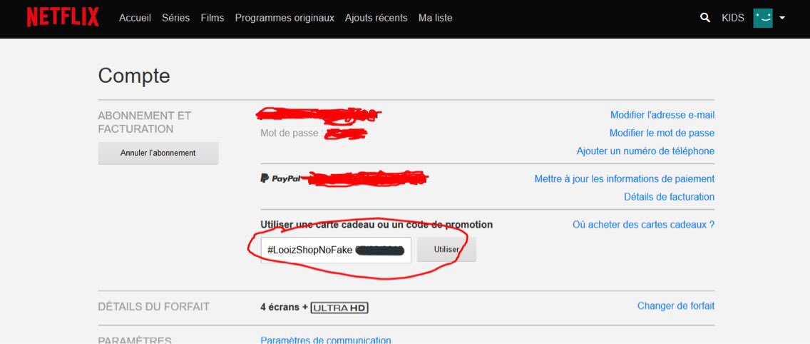 LooiZShop's tweet photo. Bonsoir,
nous vendons dès à présent une technique pour obtenir des comptes Netflix 4 écrans + Ultra HD à l’infini ! ✨

Technique sans risque, disponible uniquement sur Android.

Venez en Message Privé 📥 https://t.co/hPfXM3KSq1