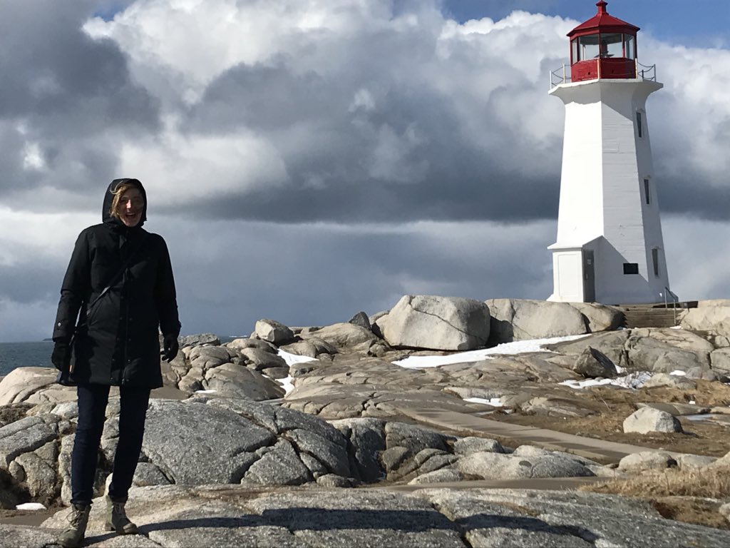 McKeeLori's tweet image. Enjoying the scenery at Peggy’s Cove, NS between the Nor’easters! #marchbreakfun