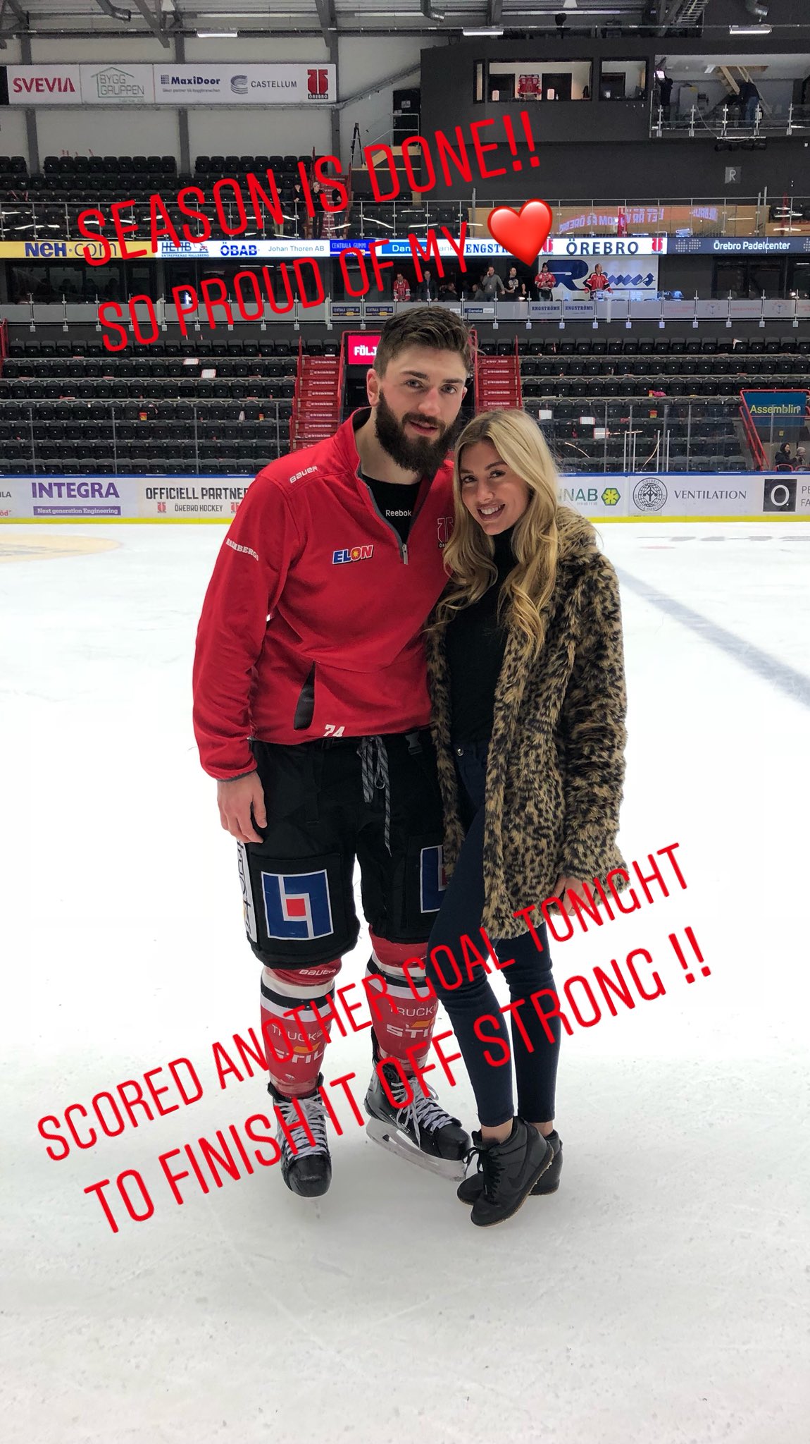 Heather Rae Young Pa Twitter Season Is Officially Done So Proud Of Nebert22 For A Strong Successful Season Hcslovanba Orebrohockey