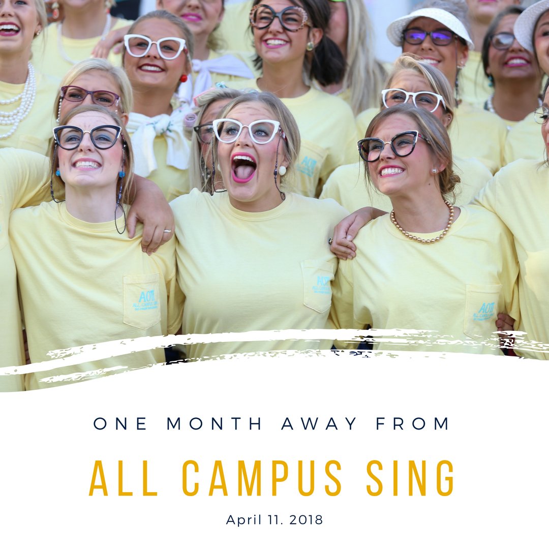 murraystateuniv's tweet photo. All Campus Sing is 1 month away! #MurrayStateACS will be Wednesday, April 11th with the pre-show starting at 3:00 p.m. and show starting at 3:30 in the quad! We can't wait to see everyone there! https://t.co/DkDbxY73Fy