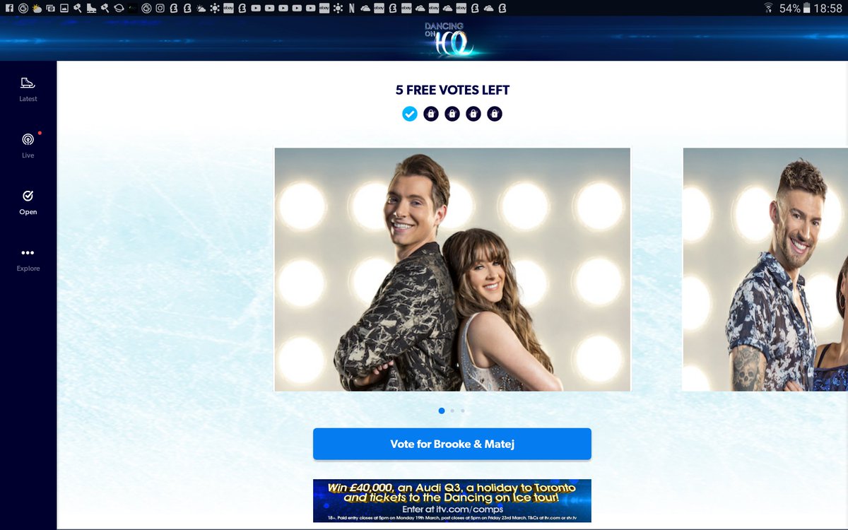Eley01's tweet photo. Just voted for @brookelvincent she MUST skate Bolero #dancingonice @dancingonice @itvcorrie https://t.co/dJP3AyHLYk