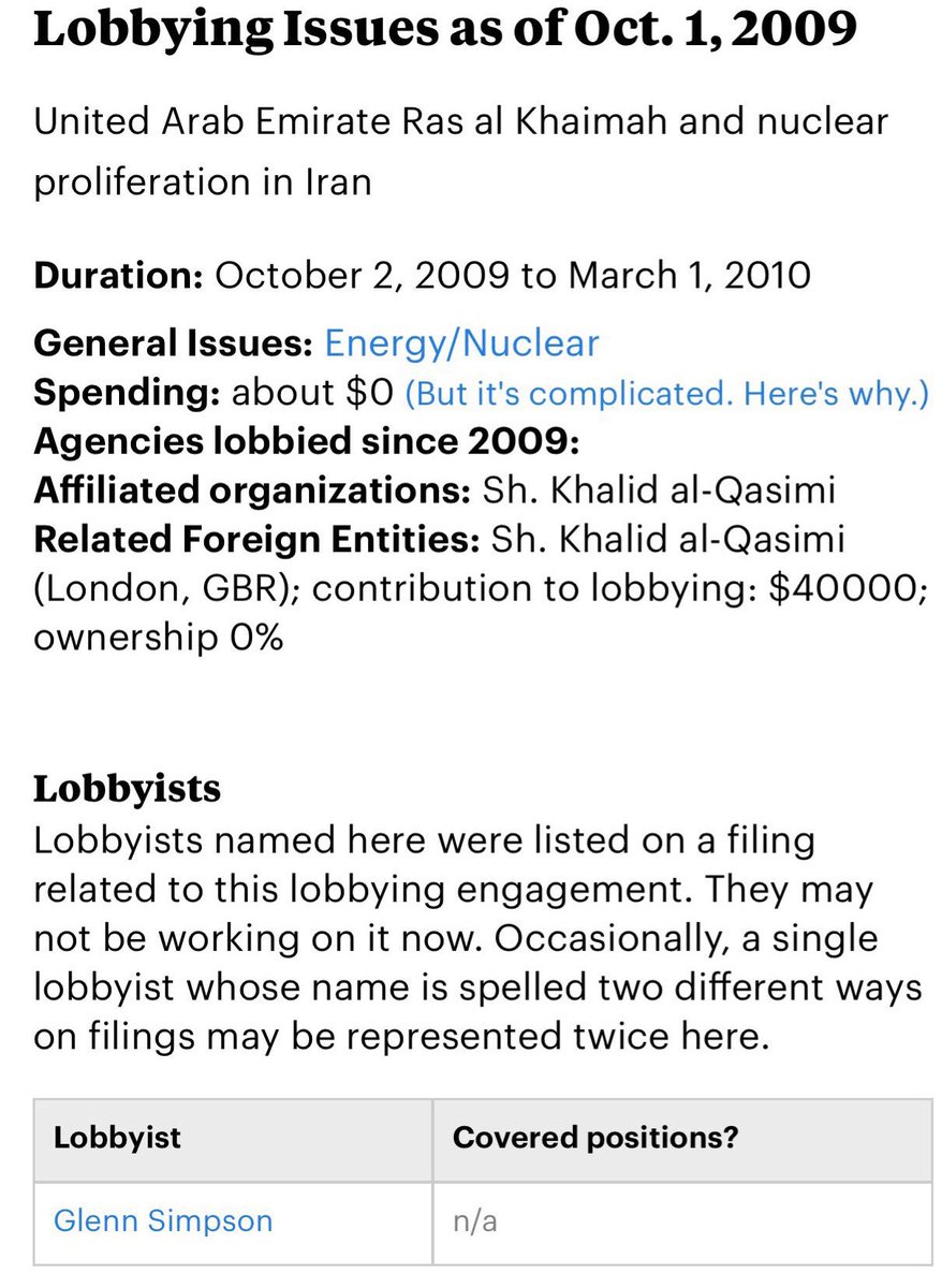 (5) To add to the confusion  #GlennSimpson registered his lobbying under “Energy/Nuclear” but failed to actually register with FARA?  #FusionGPS