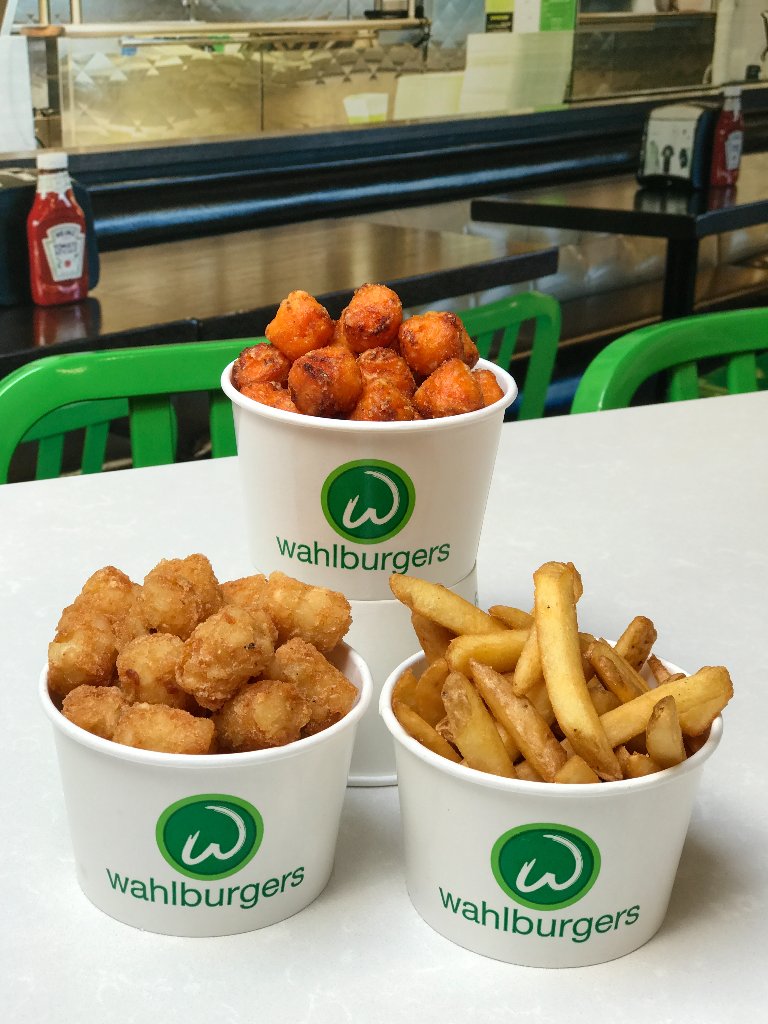 Our tots &amp; fries, a perfect complement to any meal!   #madewithlove #chefpaul #thickcutfries #tatertots