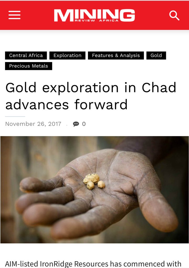 claudiohfox's tweet photo. #Gold #Chad #IRR #Dorothe #Echbara #Nabagay #Ade #AmOucher Underexplored & underdeveloped Chad.
Early Mover Advantage & good relations with govt officials enables #IronRidge 2 forge ahead in Chad https://t.co/VgyKvTWqzm
#Tekton https://t.co/PuG1KajkCj DYOR (Huge Significance)😉 https://t.co/Xb7AMQoteD
